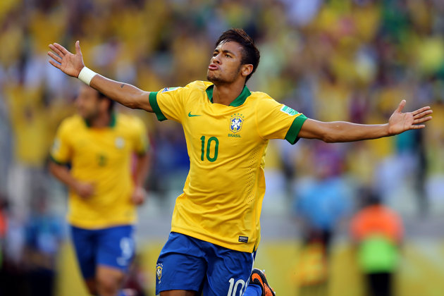 優勝の原動力となるブラジル代表「ネイマール」