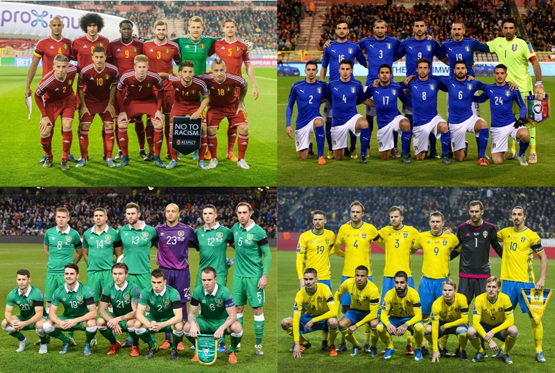 EURO2016 グループEの代表国