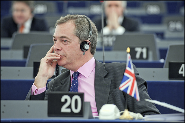 現党首ナイジェル・ファラージ（Nigel Farage）